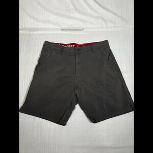Wrangler Mens 36 Flat Front Outdoor Hiking Shorts Gray (A3)